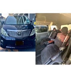 20アルファード黒プライムセレクション、14万km2010年、大画面ナビ、リアモニター3台、オーディオ車の画像