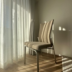 チェア　背もたれ可動式　ナチュラル　二脚　セット　高品質の画像