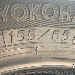 【新品未使用】YOKOHAMAタイヤ4本セット　155/65R14の画像