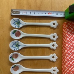 未使用　陶器スプーン　5本セットの画像