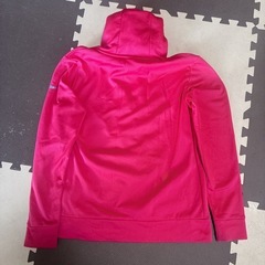 NIKE ピンク裏フリース フード付きパーカー Lサイズの画像