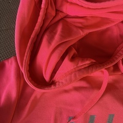 NIKE ピンク裏フリース フード付きパーカー Lサイズの画像