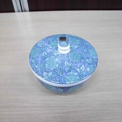 未使用保管品 庫山窯 茶味清風 5客セット 緑彩更紗 蓋付煎茶揃 前畑陶器 桐箱入り 苫小牧西店の画像