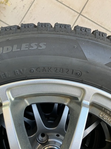 ブリヂストンVRX2軽四スタッドレス、アルミ155/65R14