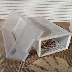 プラスチック収納ケース 2個 段積み可能　プラスチック衣装ケース　収納ケース　衣装ケース　W40-D74-H23の画像