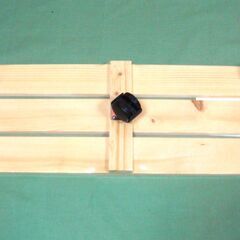 【スノコ・キャスター・花台】 23.3×60×7.5cm キャスター付き 白松材　すのこ　天然木の画像