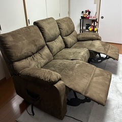 電動リクライニングソファーの画像