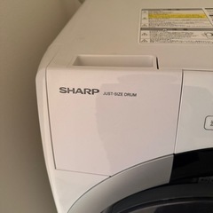 sharp 2025年製 ドラム式洗濯機　ES-S7J-WLの画像
