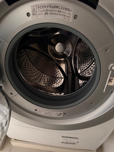 sharp 2025年製 ドラム式洗濯機　ES-S7J-WL