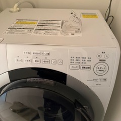 sharp 2025年製 ドラム式洗濯機　ES-S7J-WLの画像