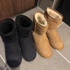 ムートンブーツ　セットの画像