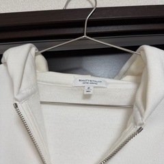 【USED】ユナイテッドアローズ/白パーカー※汚れありの画像