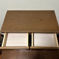 木製 電話台 キャビネットの画像