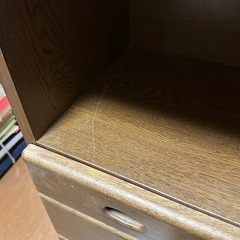 木製 電話台 キャビネットの画像