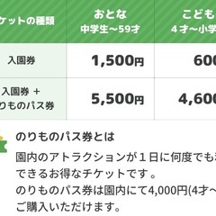 城島高原パーク スケート 入園ご招待券★チケットの画像