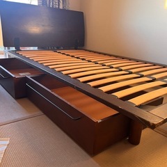 無印良品　木製ベッドフレーム　セミダブル　の画像