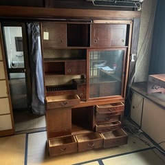 アンティーク 茶箪笥 昭和レトロ【引取りに来れる方限定】の画像