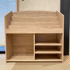 表紙が見える キッズ 本棚 絵本棚 ラック　おもちゃ収納   の画像