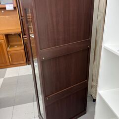★リユースのサカイ千葉中央店★  コレクションケース ブラウン H150×D30×W60 クリーニング済み TC5762の画像