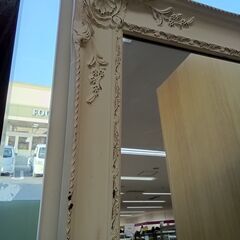リユースのサカイ栃木店★ジモティ割あり★  全身鏡 ホワイト W65×D5×H165 クリーニング済み TC11954の画像