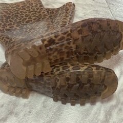 【無料】ヒョウ柄レインブーツの画像