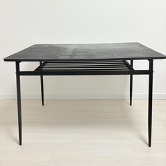 ダイニングテーブル＆ベンチセット (ベンチはジャンク品)の画像