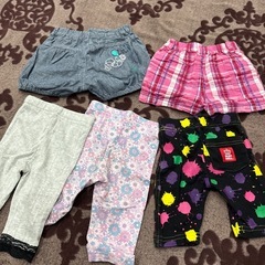 80 ズボン　スパッツ　スカート　他と一緒で150円 の画像