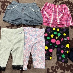 80 ズボン　スパッツ　スカート　他と一緒で150円 の画像