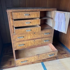 アンティーク 洋箪笥 キャビネット 昭和レトロ【引取りに来れる方限定】の画像