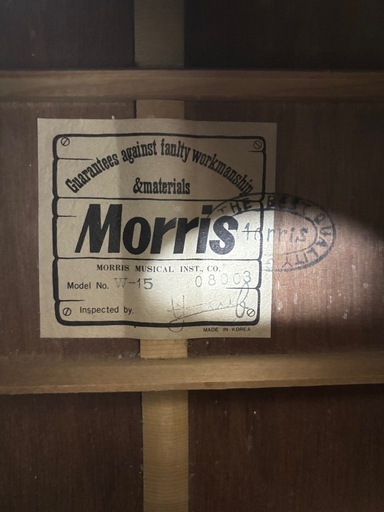 Morrisギター　w-15