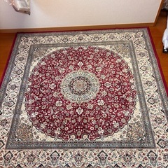 ラグ　ペルシャ柄　ベルギー産　絨毯の画像