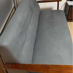 三人掛けレザーソファの画像