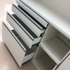 【ジャングルジャングル和歌山店】【Wa3465】レンジボード ﾎﾜｲﾄ 松田家具 リユースショップ リサイクルショップ 中古家具 中古家電 中古自転車 古着 冷蔵庫の画像