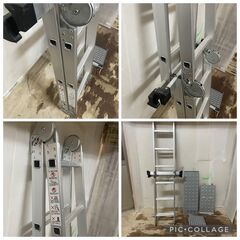 多関節タイプのアルミ製脚立　美品　＃4の画像