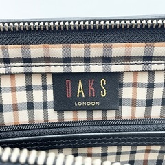 DAKS ダックス クラッチバッグ セカンドバッグ ブラックの画像