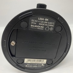 バルミューダ ザ・ランタン ブラック BALMUDA The Lantern L02A-BKの画像