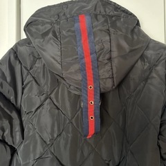 キルティング　ロングコートの画像