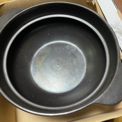 深型土鍋　8号 吹きこぼれにくい 吹きこぼれにくいデザインの土鍋、3〜4人用でご飯炊きに最適ですの画像