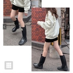 GRL リブニットショーパン Lサイズの画像