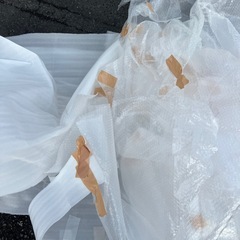 使ったプチプチとクッションの画像