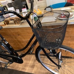 【カゴ新品！】シングルギア　26インチ自転車　ブラックの画像