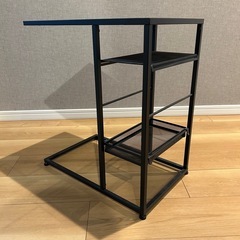 サイドテーブル　木目調の画像