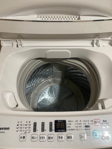 ハイセンス　洗濯機4.5kg