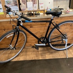 【momentum iNeed S -1後輪タイヤ・チェーン新品！】アルミホイール　6段変速　700×28cクロスバイク　ブラック　の画像