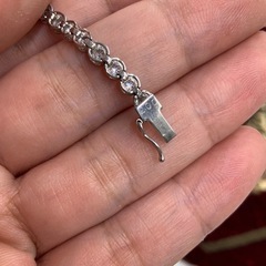 Pt900 テニスブレスレット　2ct 12.7g 約18.5cmの画像