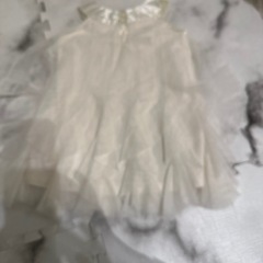 ホワイトチュールベビードレス 80の画像