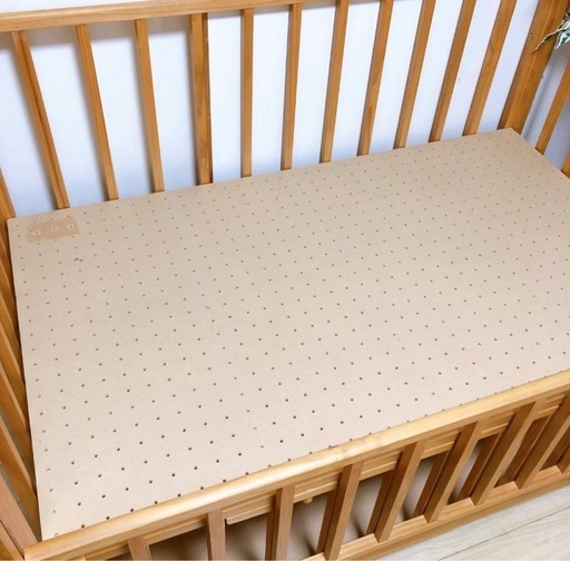 床板調整可能】木製ベビーベッド ハイタイプ ハイベッド