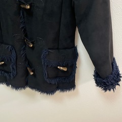 GAP ムートンコート　黒　150サイズの画像