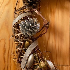 ナチュラルクリスマスリースの画像