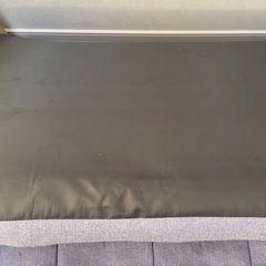 三つ折りソファーベッドブルーグレーの画像